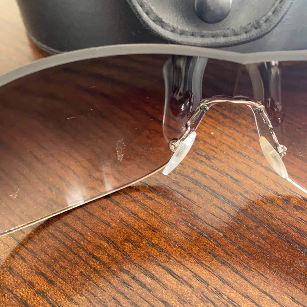 Bulgari Black Frame Brown Gradient Lens Sunglasses - Picture 3 of 5